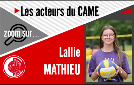 Zoom sur...Lallie MATHIEU !